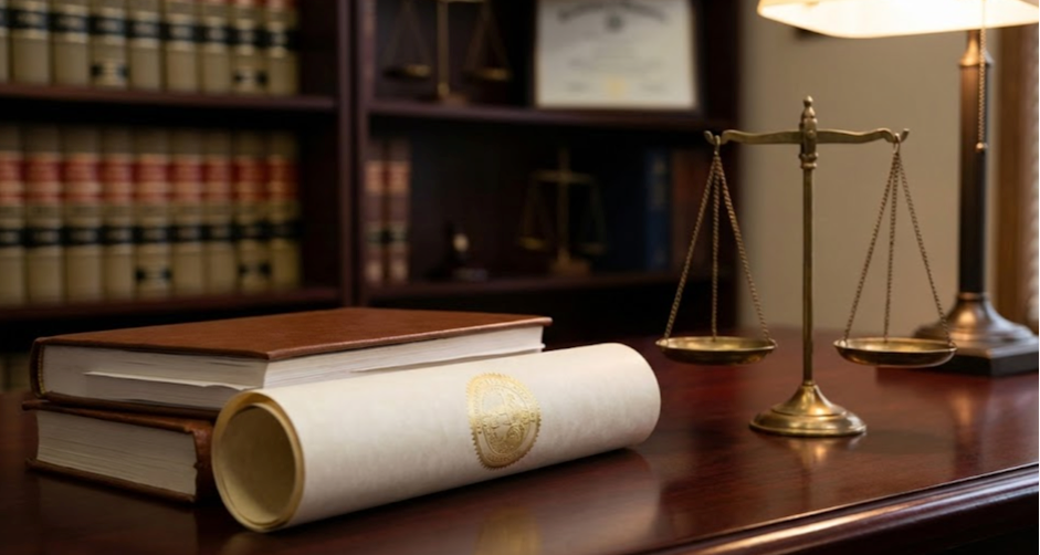 California trust document with legal scales representing beneficiary rights protection